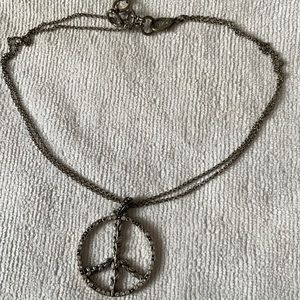 Lucky brand peace necklace